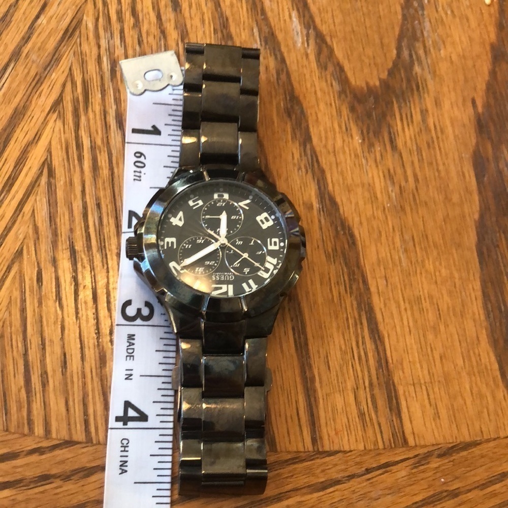 GUESS Waterpro U11511G1 Black Tone Quartz Analog Men's Divers 100 Meter Watch - Picture 9 of 10